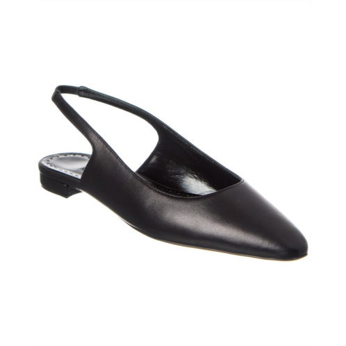 Manolo Blahnik sawra leather slingback flat