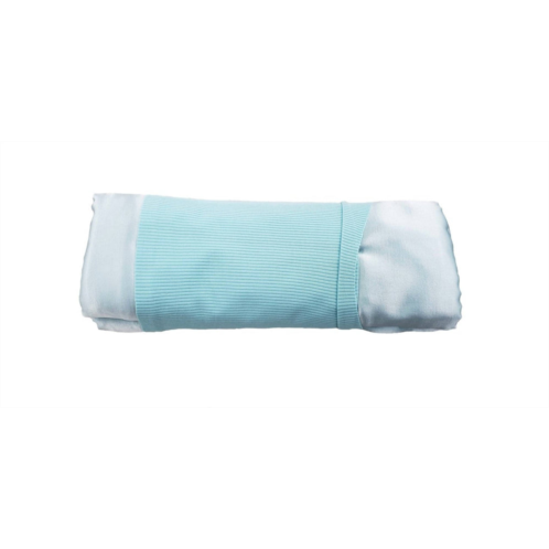 PJ Harlow satin pillow cases in aqua