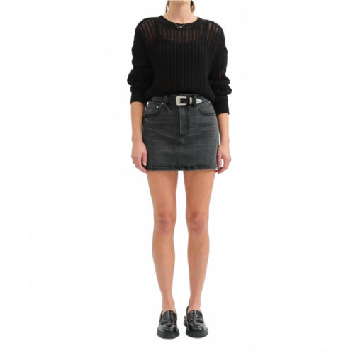 DAZE womens malibu mini skirt in spade