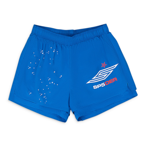 SP5DER double layer pro blue shorts