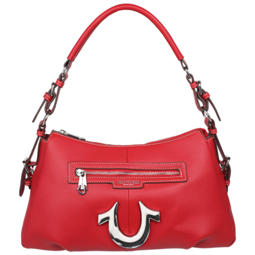 True Religion zip chain soft satchel