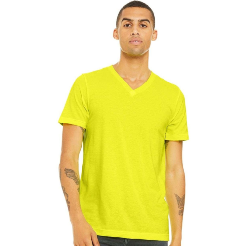 BELLA CANVAS heather cvc v-neck tee