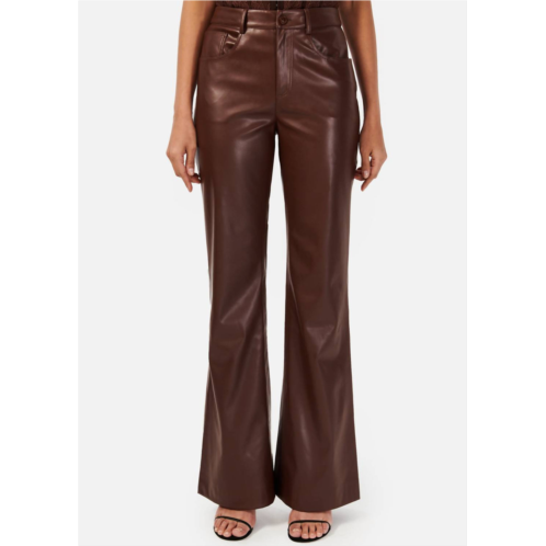 Cami NYC zenobia vegan leather pants in java