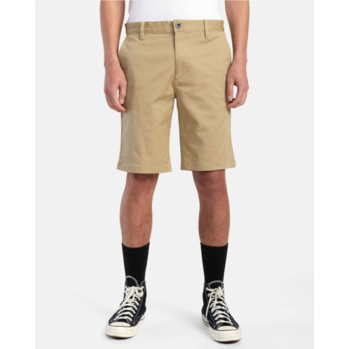 RVCA weekend stretch 20 chino short in khaki