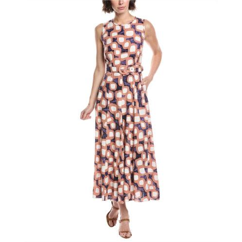Diane von Furstenberg elliot linen-blend midi dress