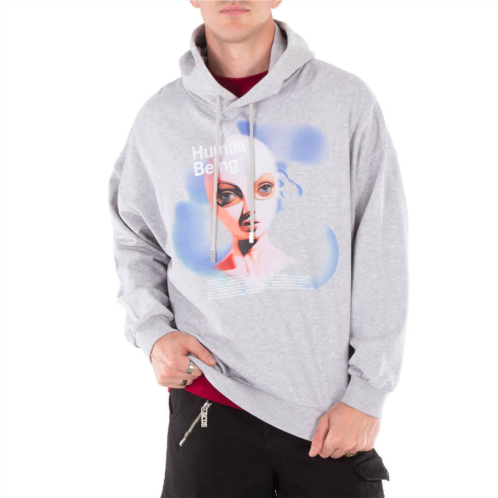 GCDS human being printed cotton hoodie