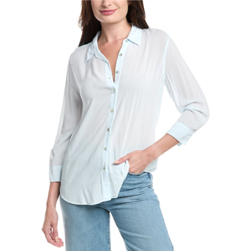 lagence marlene 3/4-sleeve silk blouse