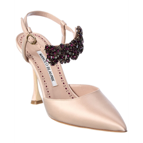 Manolo Blahnik mabina 105 satin pump