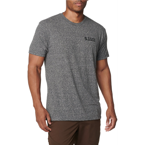 5.11 Tactical Mens Tri-blend Legacy Short Sleeve Shirt Charcoal Heather