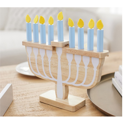 Potterybarn Wooden Toy Menorah