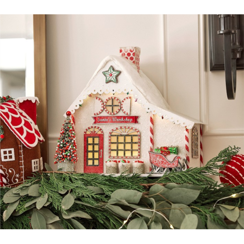 Potterybarn Classic Light-Up Santas Workshop