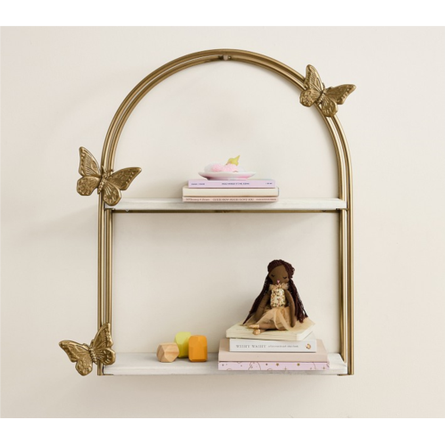 Potterybarn Gold Butterfly Tiered Shelf