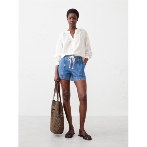 bananarepublic Sheer Trapunto Stitch Voile Top