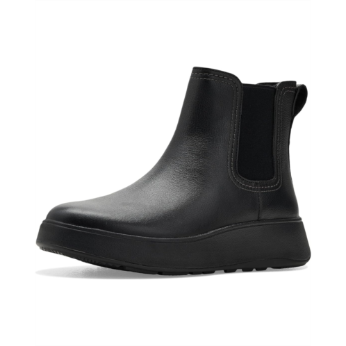 Womens FitFlop F-Mode Stitch Warm Tumbled-Leather Chelsea Boots