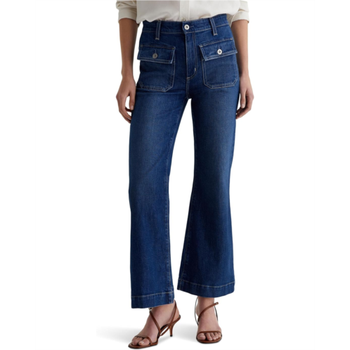 Womens AG Jeans Bonnie Mid Rise Relaxed Flare in Shallow