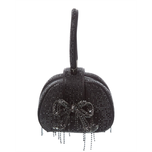 self-portrait rhinestone top handle micro bag