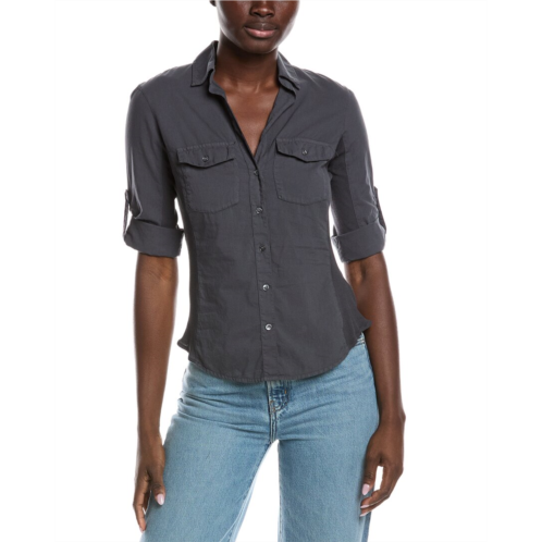 James Perse contrast panel shirt
