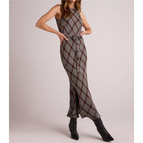 Bella Dahl tank slip dress in winter glen plaid