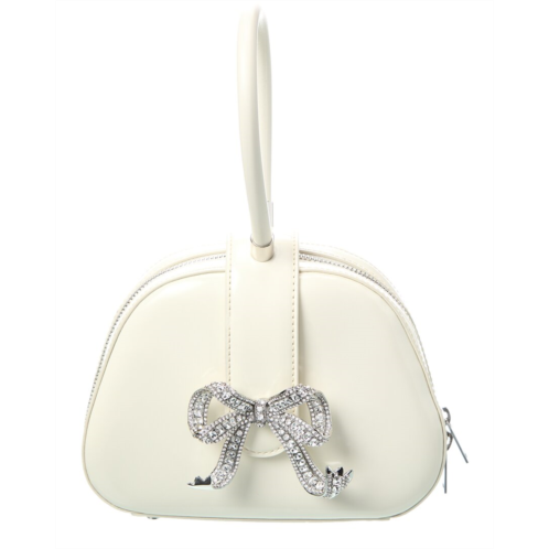 self-portrait leather top handle mini bag