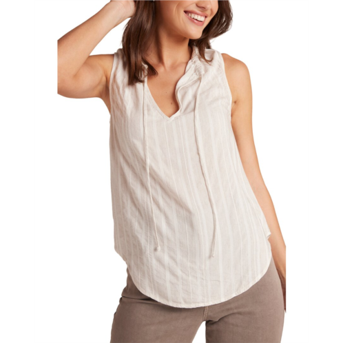 Bella Dahl sleeveless shirred neck pullover