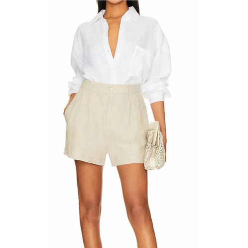Bella Dahl hanna pleated short in beige