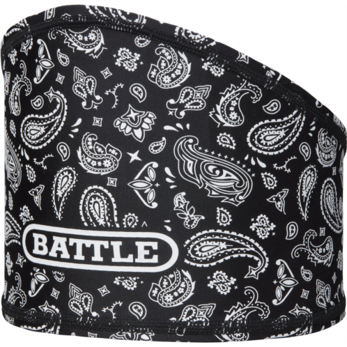 Battle Mens Football Bandana Skull Wrap Black/White 01