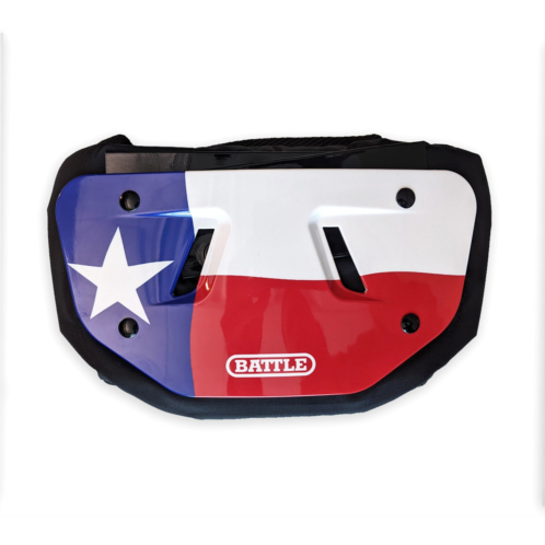 Battle Adults FB Chrome Texas Flag Back Plate