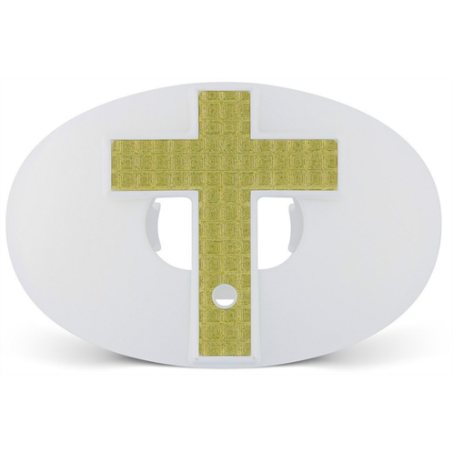 Battle 3-D Diamond Cross Chrome Oxygen Football Mouth Guard