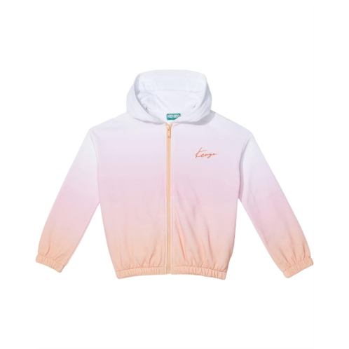 Kenzo Kids Zip-Up Hoodie Gradient All Over Print (Little Kids/Big Kids)