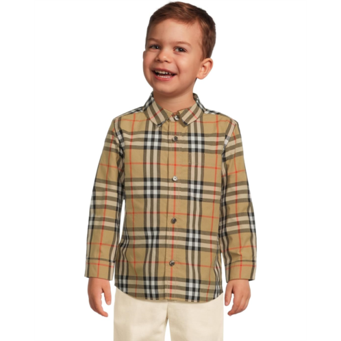 Burberry Kids Owen Check Long Sleeve Shirt (Infant)