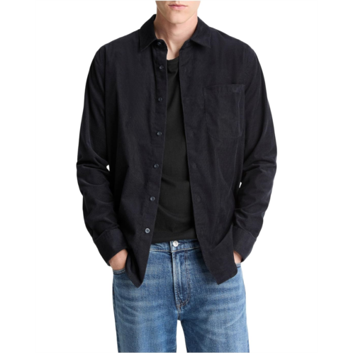 Mens Vince Corduroy Long Sleeve Shirt