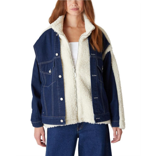 Blank NYC Denim and Sherpa Jacket