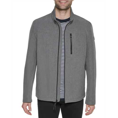 Mens Calvin Klein Calvin Klein Water Resistant Soft Shell Open Bottom Jacket (Standard and Big & Tall)