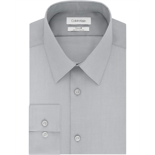 Mens Calvin Klein Dress Shirts Slim Fit Non Iron Solid