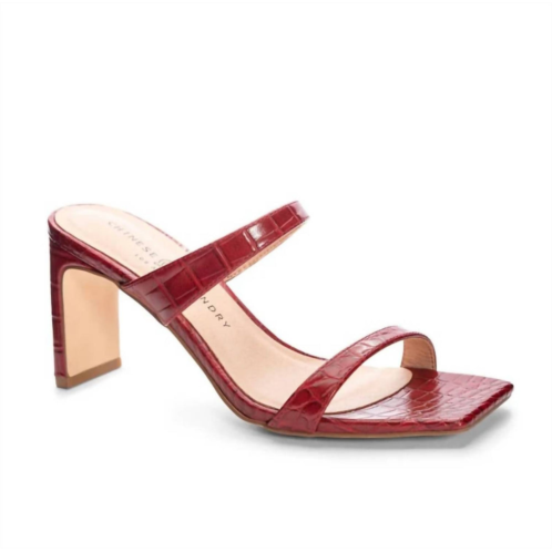 CHINESE LAUNDRY womens yaya cool croc in red