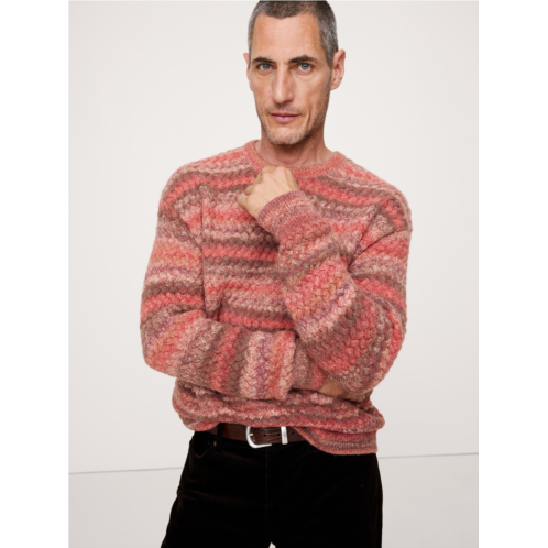 Bananarepublic Space-Dye Crew-Neck Sweater