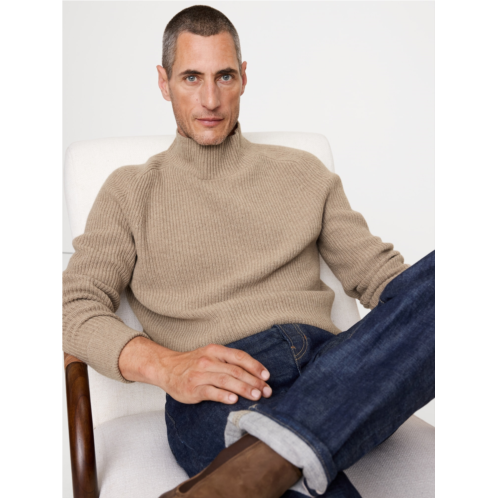 Bananarepublic Italian Merino-Blend Mock-Neck Sweater