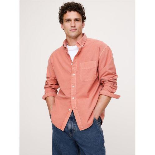 Bananarepublic Relaxed-Fit Garment Dye Oxford Shirt