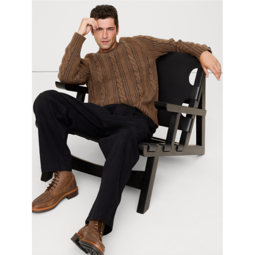 Bananarepublic Italian Merino-Blend Cable-Knit Sweater