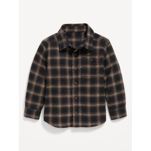 OldNavy Long-Sleeve Plaid Flannel Pocket Shirt for Toddler Boys