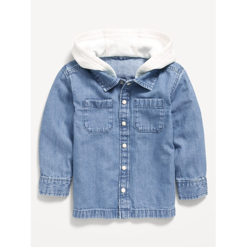 OldNavy Button-Front Hooded Shirt for Toddler Boys