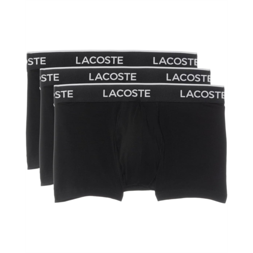 Mens Lacoste Cotton Stretch Essentials Trunks 3-pack