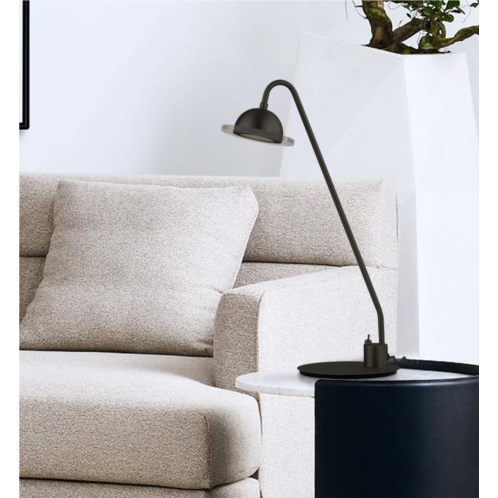 Nova of California laurel accent table lamp matte black