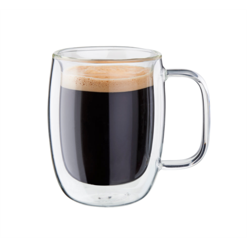 ZWILLING sorrento plus 2-pc double-wall glass double espresso mug set