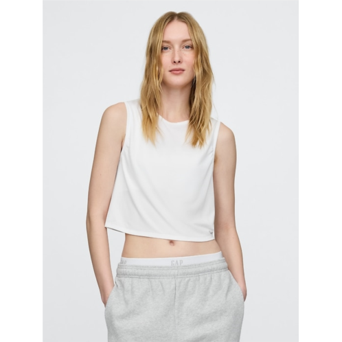 GapFit Breathe Crop Muscle Tank Top