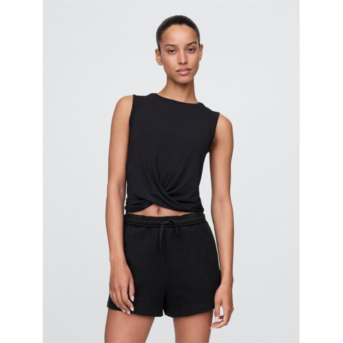 GapFit Breathe Twist-Front Tank Top
