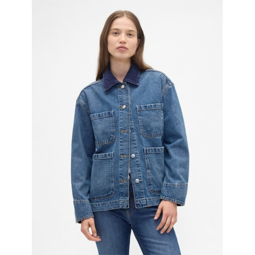 Gap Relaxed Denim Chore Jacket