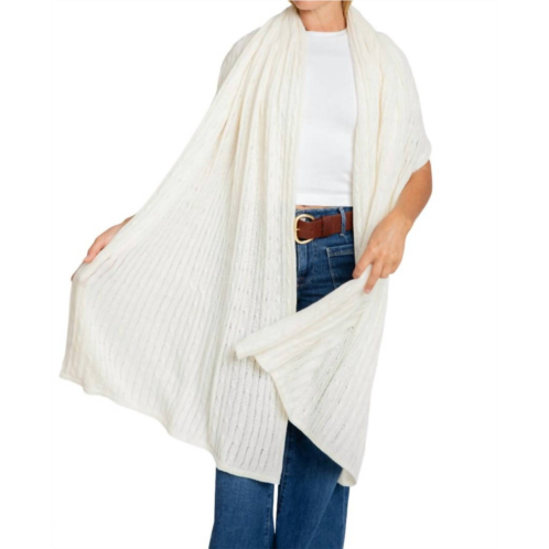 Burgess Sweaters cable wrap in chalk