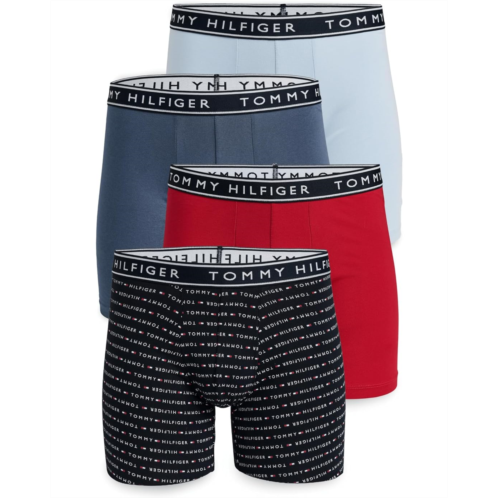 Mens Tommy Hilfiger Cotton Stretch 4-Pack Boxer Brief