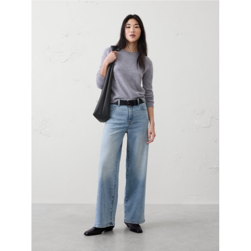 bananarepublic Wide-Leg High-Rise Jean